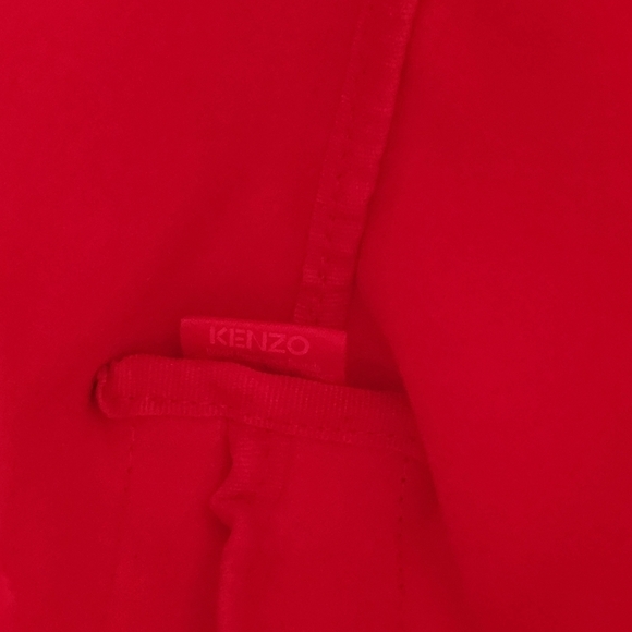 KENZO AUTHENTIC CROSSBODY SHOULDER TOTE BAG RED NYLON VINYL - Picture 10 of 10